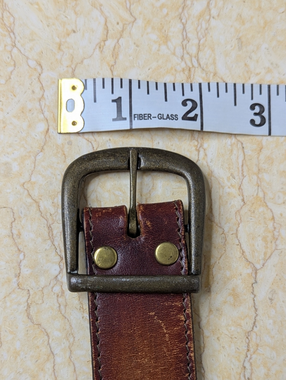 Vintage Leather Hand Stained Tooled Rugged Distressed Blue Floral Belt Womens 30 - Picture 11 of 14